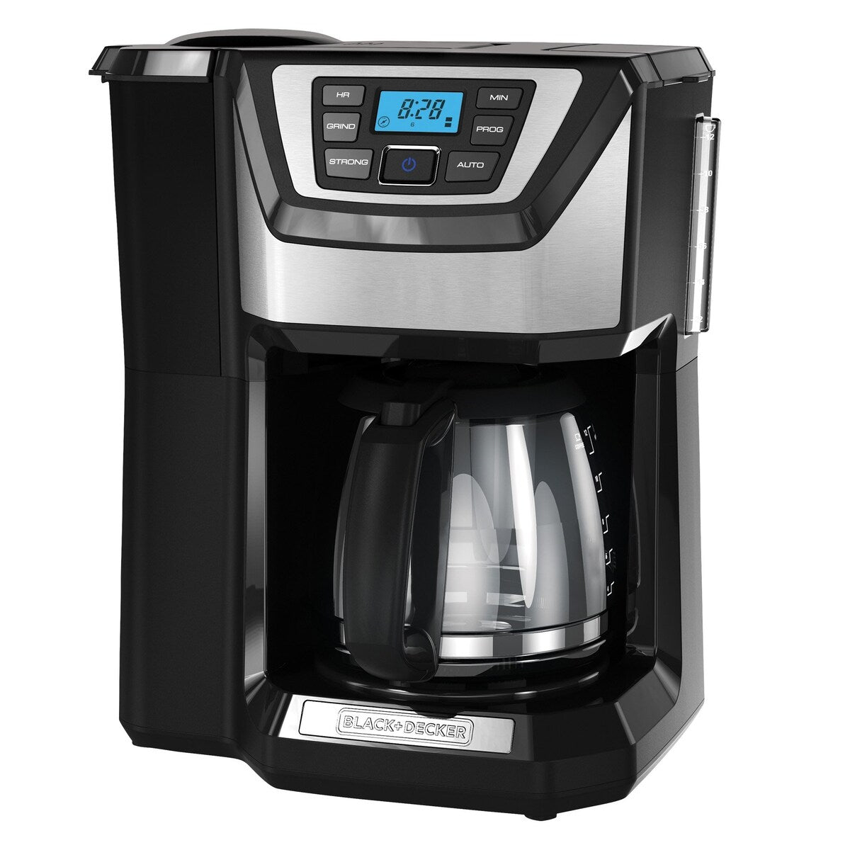 Cafetière 12 tasses CM5000B, programmable 24 heures, broyeur intégré, Sneak-A-Cup, filtre lavable permanent