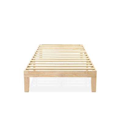 Cadre de lit plateforme classique en bois massif 12