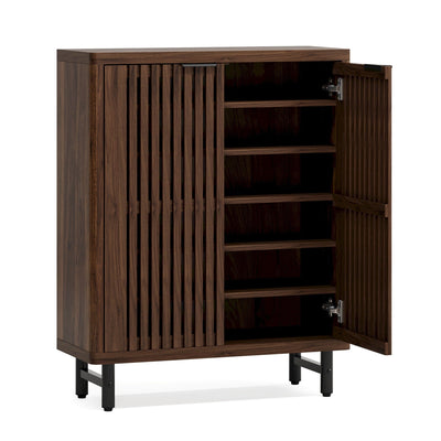 Meuble de rangement à chaussures 24 paires avec porte pour entrée et salon