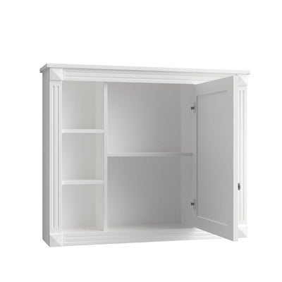 Meuble-lavabo moderne de 36 po avec lavabo supérieur et armoire à miroir, 2 portes et 2 tiroirs
