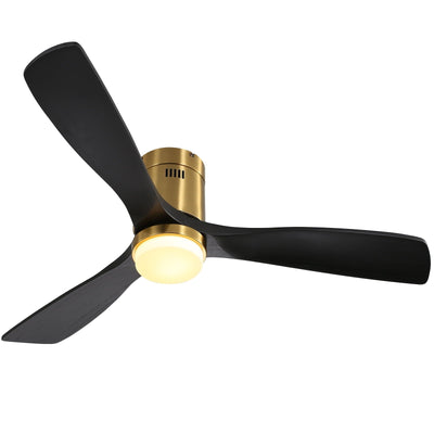 Ventilateur de plafond encastré Sofucor 52 pouces avec télécommande, moteur réversible et éclairage intégré en option