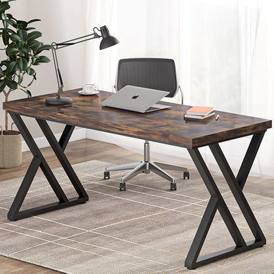 Bureau d'ordinateur robuste 55 pouces, bureau de bureau