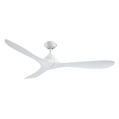 Ventilateur de plafond moderne noir à hélice à courant continu à 3 pales avec télécommande