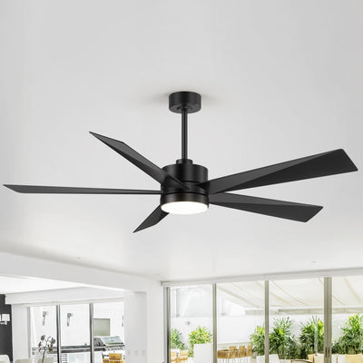 Ventilateur de plafond LED Breezary 65/52/42 à 5 pales avec kit d'éclairage et télécommande