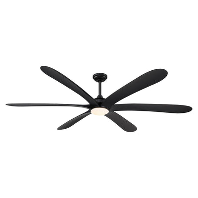 Grand ventilateur de plafond à courant continu à 6 pales en bois flotté de 72 pouces avec lumière et télécommande