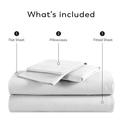 Parure de draps Aireolux en coton égyptien de luxe ultra-doux et soyeux 1000 fils
