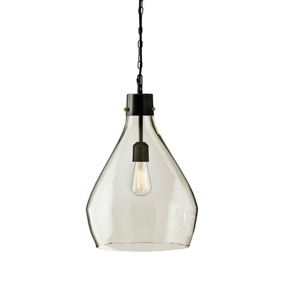 Suspension en verre gris Avalbane Signature Design by Ashley - 13,88 L x 13,88 P x 20,25 H