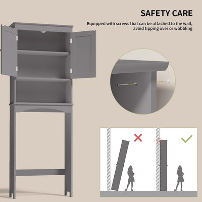 Meuble de rangement pour salle de bain, meuble de rangement pour toilettes, étagère de salle de bain au-dessus des toilettes, toilettes gain de place