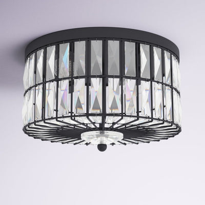 Plafonnier encastré à 2 ampoules en cristal incandescent C Cattleya