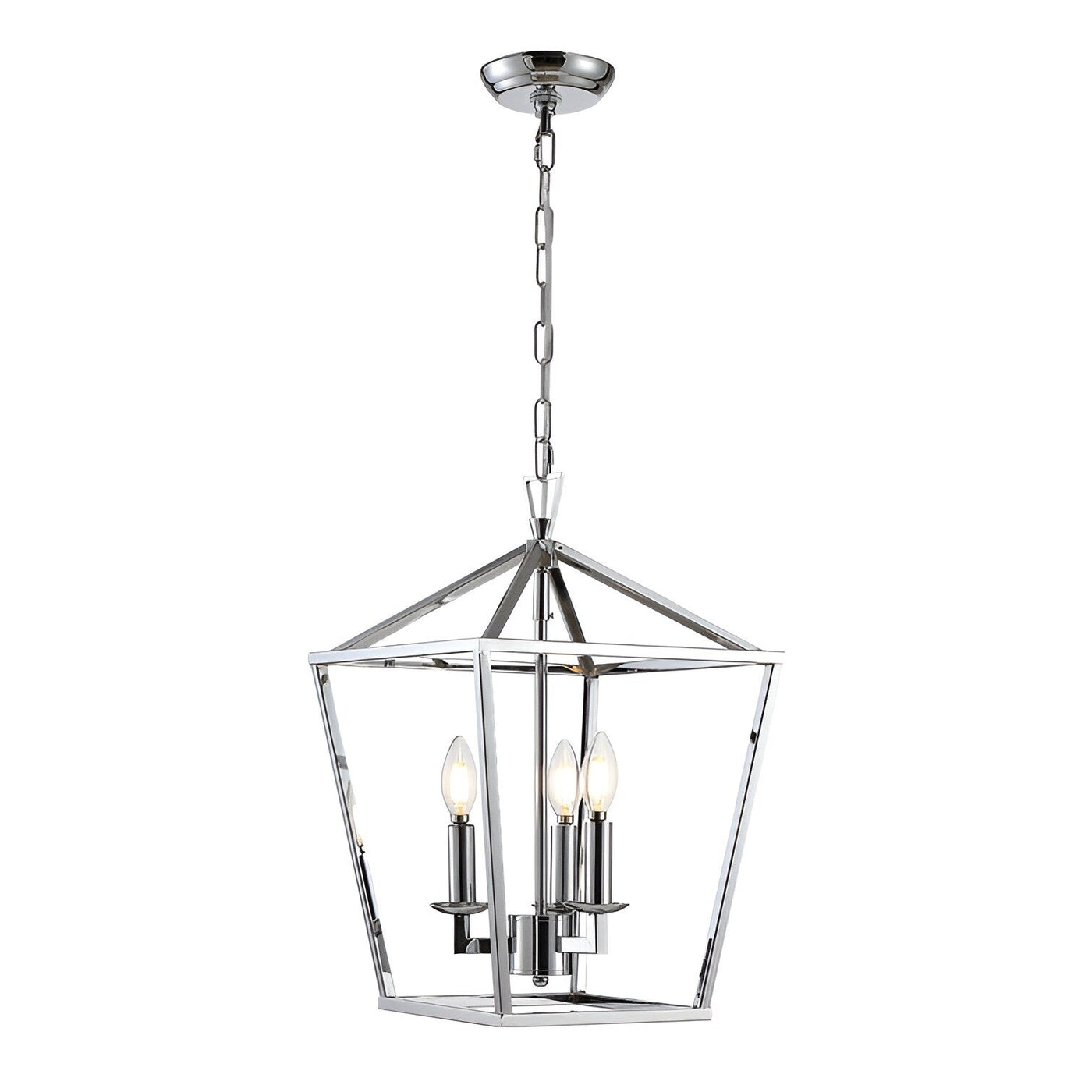 Lustre suspendu style lanterne à bougie pour escalier ou îlot de cuisine - N/A