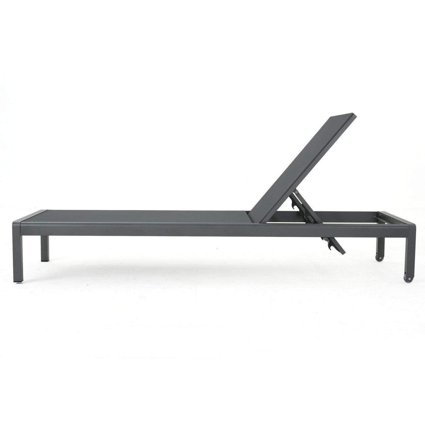 Chaise longue d'extérieur en aluminium Cape Coral (lot de 2) par Christopher Knight Home - 77,56 po x 25,20 po x 11,80 po