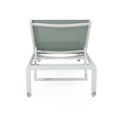 Chaise longue d'extérieur en aluminium Cape Coral (lot de 2) par Christopher Knight Home - 77,56 po x 25,20 po x 11,80 po