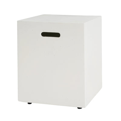 Christopher Knight Home - Table d'appoint d'extérieur en béton léger Aidan avec support pour réservoir