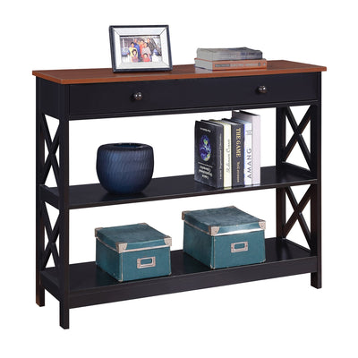 Console Oxford à 1 tiroir avec étagères Convenience Concepts