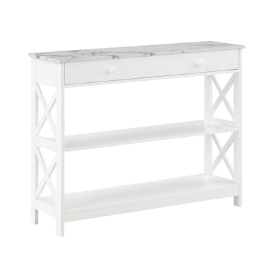 Console Oxford à 1 tiroir avec étagères Convenience Concepts