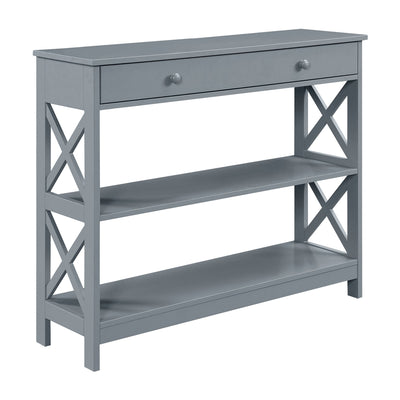 Console Oxford à 1 tiroir avec étagères Convenience Concepts