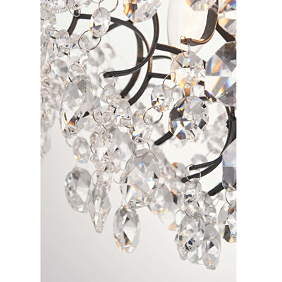 Plafonnier d'intérieur élégant à 3 lumières en cristal Dalia