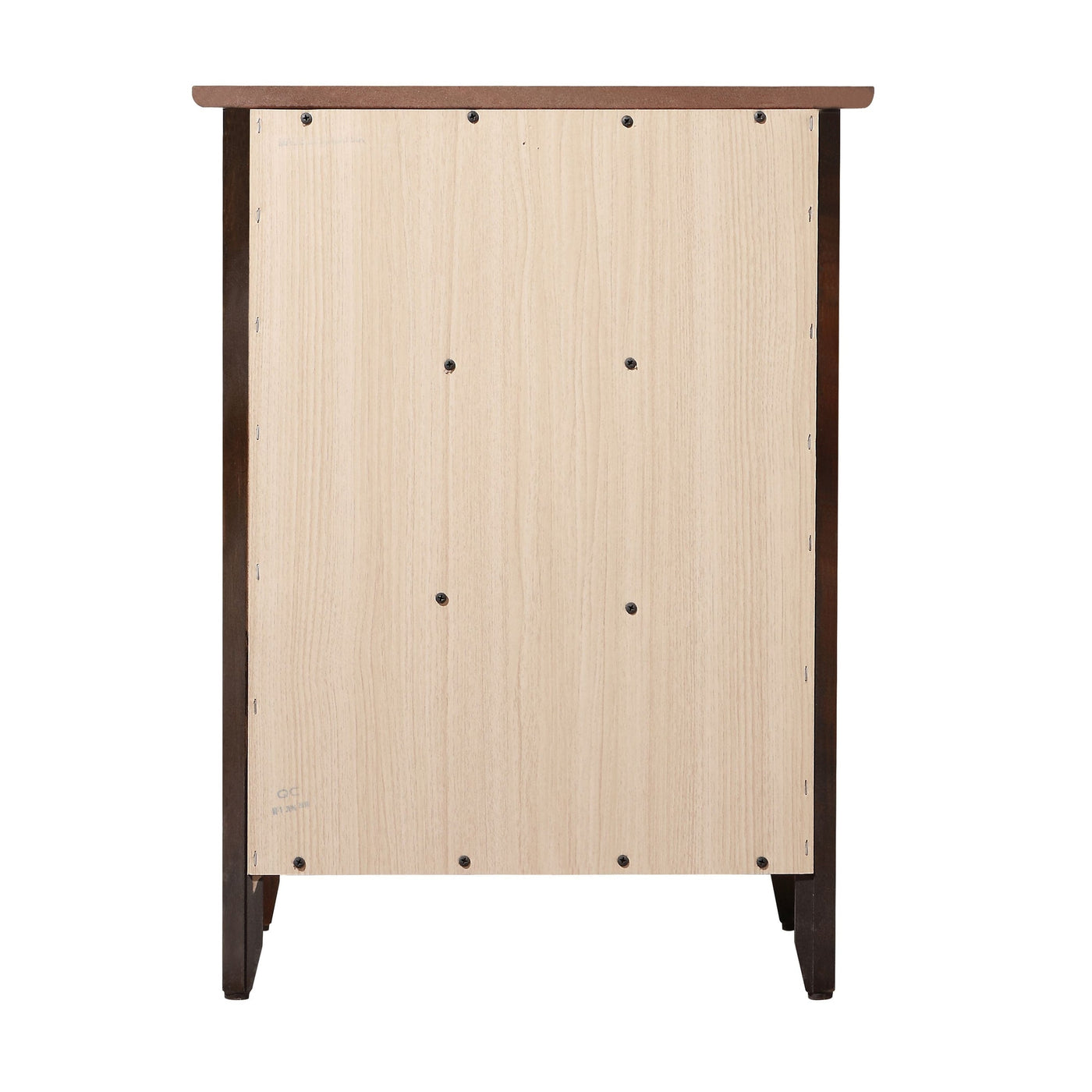 Table de chevet transitionnelle en bois à 3 tiroirs Daniel