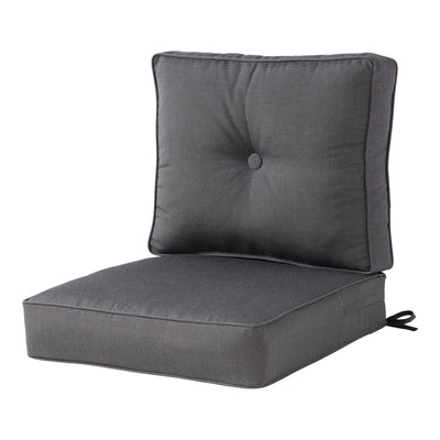 Ensemble de coussins d'extérieur à siège profond Sunbrella de qualité supérieure, 2 pièces