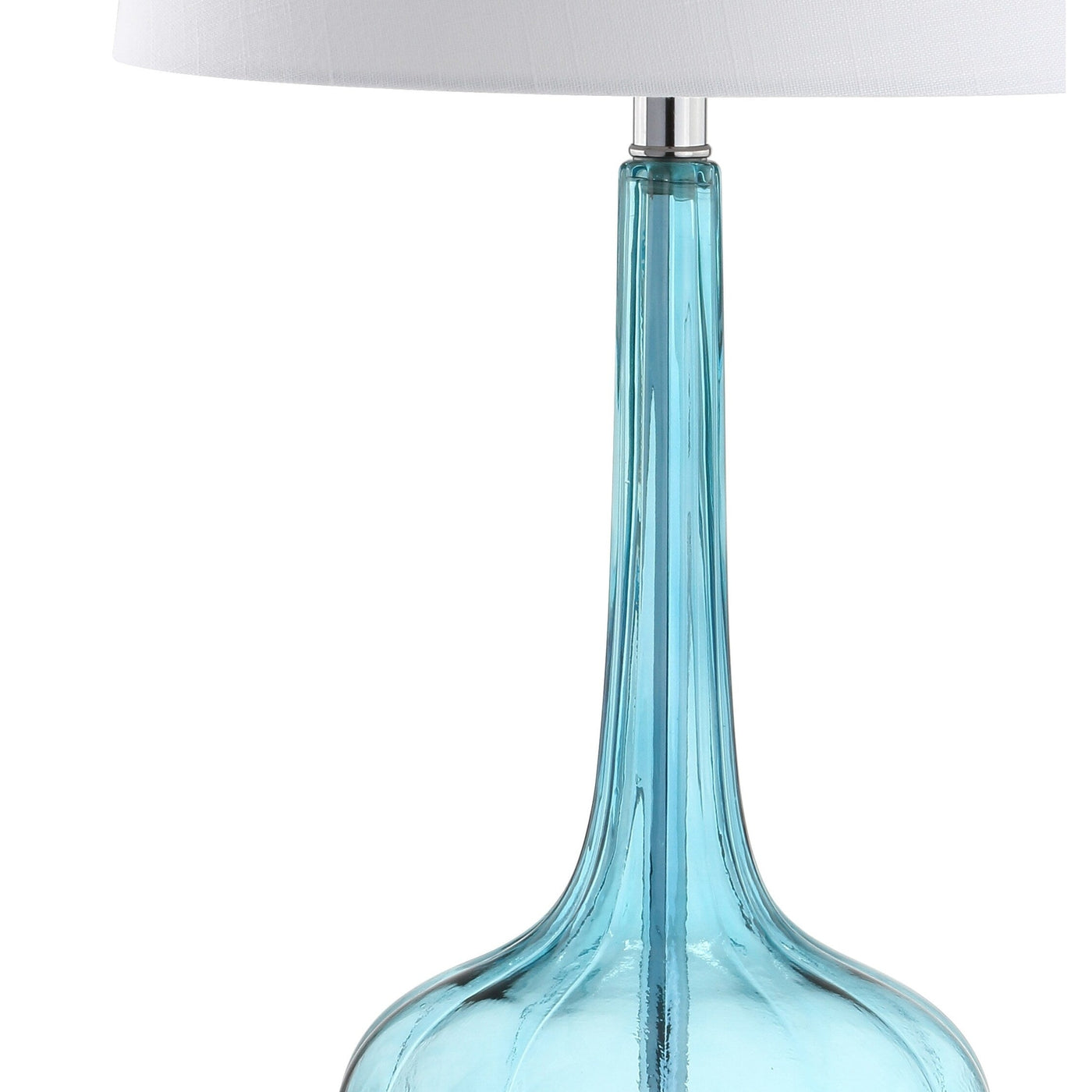 Lampe de table à LED Diamante 28,5 en verre, forme goutte d'eau, rose (lot de 2) par JONATHAN Y