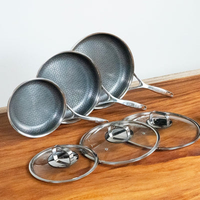 Batterie de cuisine hybride antiadhésive DiamondClad 6 pièces