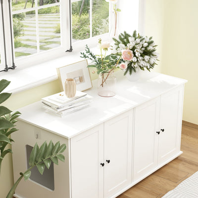 Meubles de dissimulation pour bac à litière pour chat et toilettes privées pour animaux de compagnie