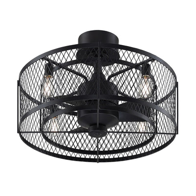 Ventilateur de plafond à 4 lumières en bronze vieilli Vintere de la collection Fanimation Studio
