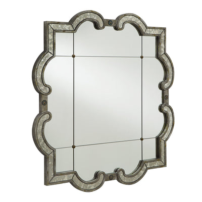 Miroir mural à panneaux argentés antiques Fantina par iNSPIRE Q Classic