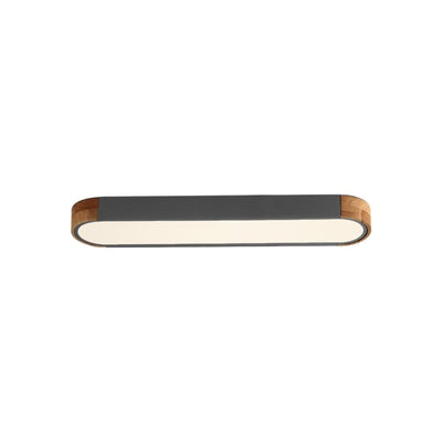 Plafonnier LED ovale à intensité variable Farmhouse Wood - 37 3000 K/6000 K