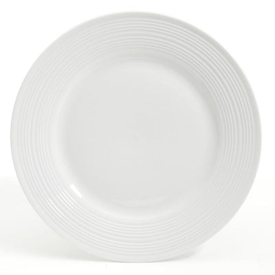 Service de table Gibson Home en céramique blanche, 16 pièces, motif buffet gaufré