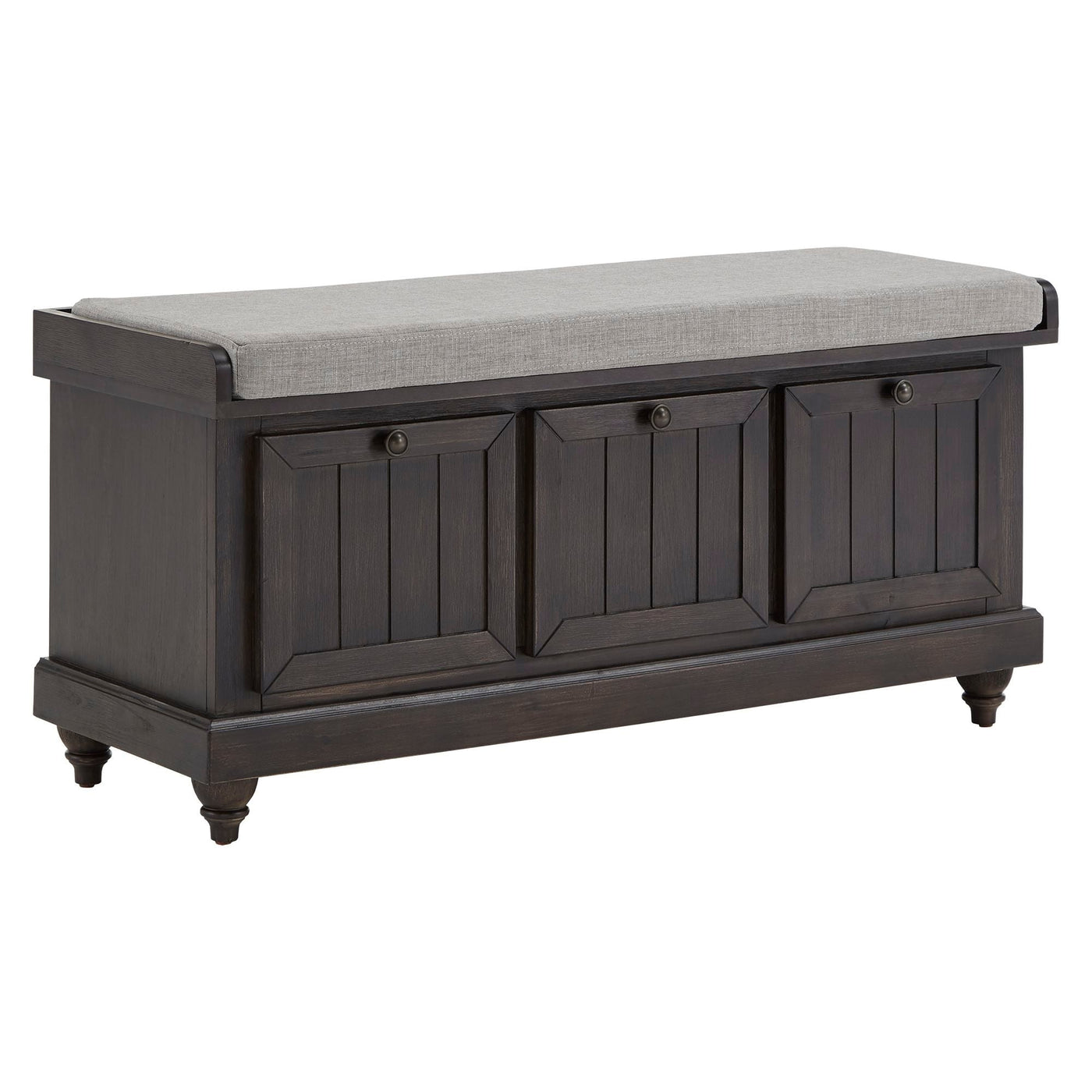 Banc de rangement Granger avec coussin d'assise en lin par iNSPIRE Q Classic