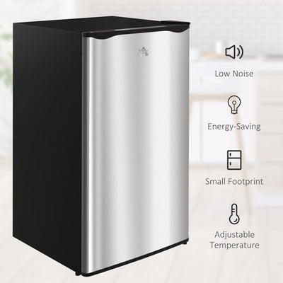 Mini-réfrigérateur HOMCOM de 3,2 pi³ avec congélateur, réfrigérateur compact à une porte avec thermostat réglable