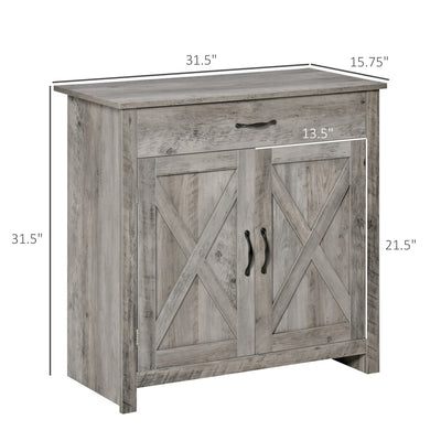 Buffet style grange HOMCOM 32, meuble de rangement buffet, bar à café pour salon ou entrée