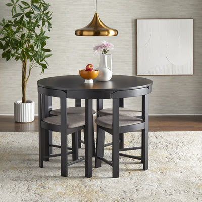 Ensemble de salle à manger rond compact Harrisburg Tobey 5 pièces