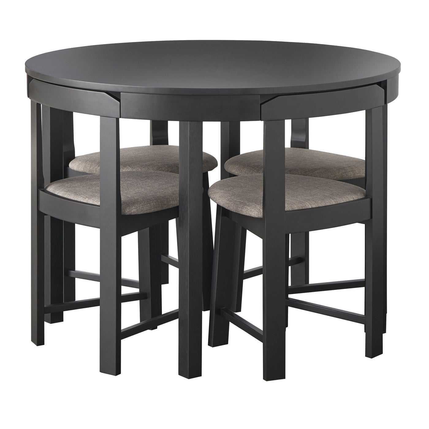Ensemble de salle à manger rond compact Harrisburg Tobey 5 pièces