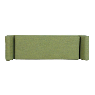 Banc de rangement moderne Sherpa avec pieds en bois HomePop