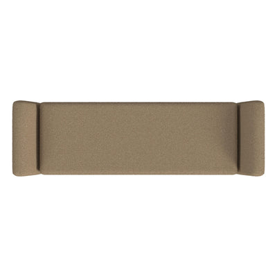 Banc de rangement moderne Sherpa avec pieds en bois HomePop