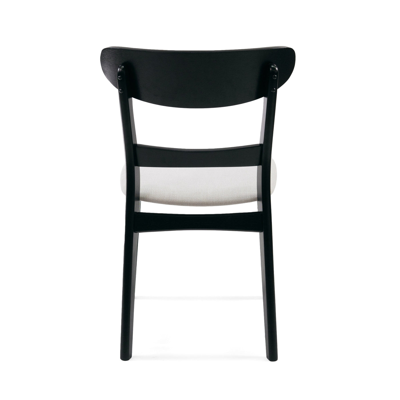 Chaise de salle à manger Abrielle en bois d'hévéa rembourrée de style milieu de siècle (lot de 2) par Christopher Knight Home