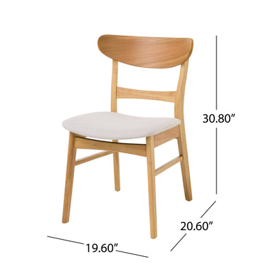 Chaises de salle à manger modernes Idalia du milieu du siècle (lot de 4) par Christopher Knight Home