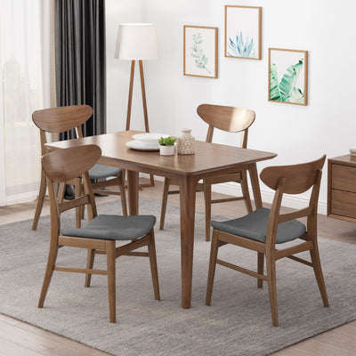 Chaises de salle à manger modernes Idalia du milieu du siècle (lot de 4) par Christopher Knight Home