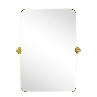 Miroir mural rectangulaire pivotant et inclinable en métal TEHOME Jonathan