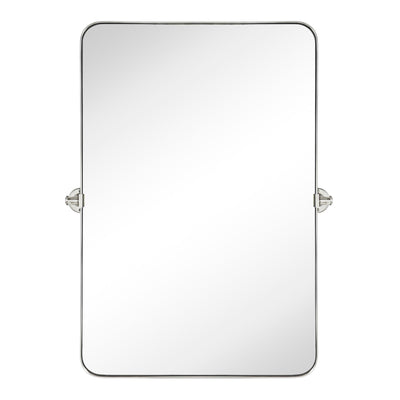 Miroir mural rectangulaire pivotant et inclinable en métal TEHOME Jonathan