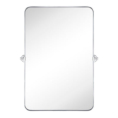 Miroir mural rectangulaire pivotant et inclinable en métal TEHOME Jonathan
