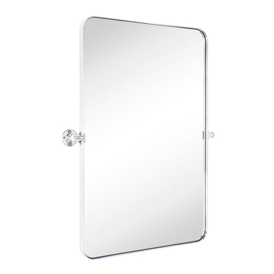 Miroir mural rectangulaire pivotant et inclinable en métal TEHOME Jonathan