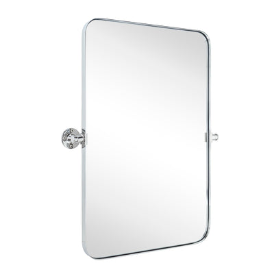 Miroir mural rectangulaire pivotant et inclinable en métal TEHOME Jonathan
