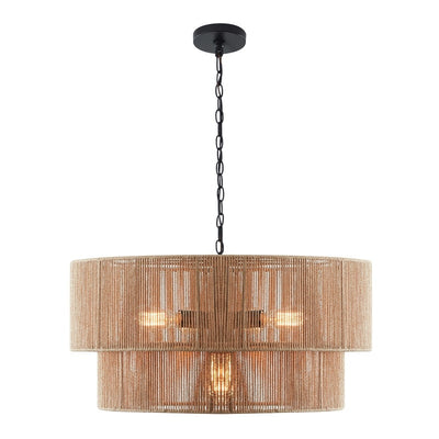 Suspension bohème KAWOTI largeur 26, 5 lumières, 4 niveaux