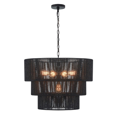 Suspension bohème KAWOTI largeur 26, 5 lumières, 4 niveaux