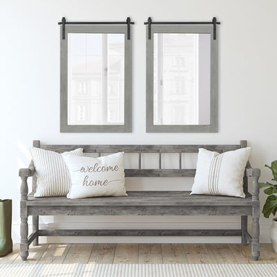 Miroir mural rectangulaire rustique Kate et Laurel Cates