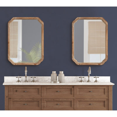 Miroir mural carré en bois Kate et Laurel Marston