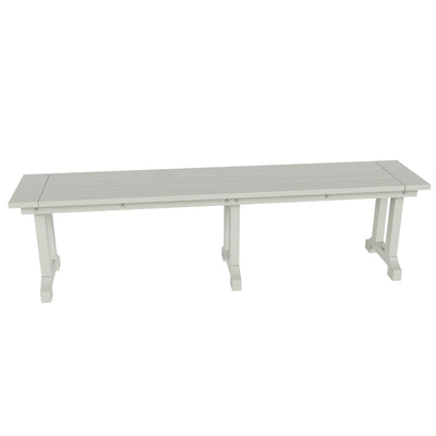 Banc de terrasse extérieur Polytrends Laguna en PEHD toutes saisons 65